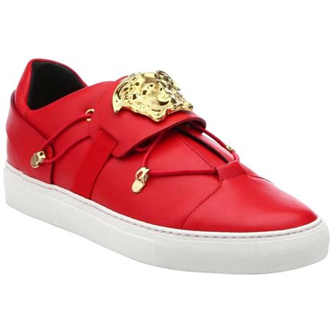 versace palazzo sneakers red|versace shoes.